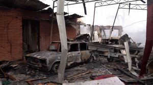 В Славянском районе ликвидируют последствия массированной атаки беспилотников