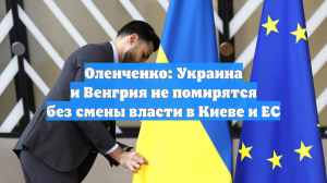 Оленченко: Украина и Венгрия не помирятся без смены власти в Киеве и ЕС