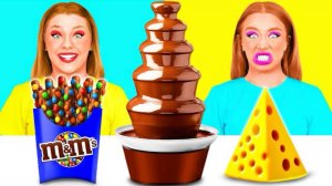 Шоколадный фонтан | челлендж из еды