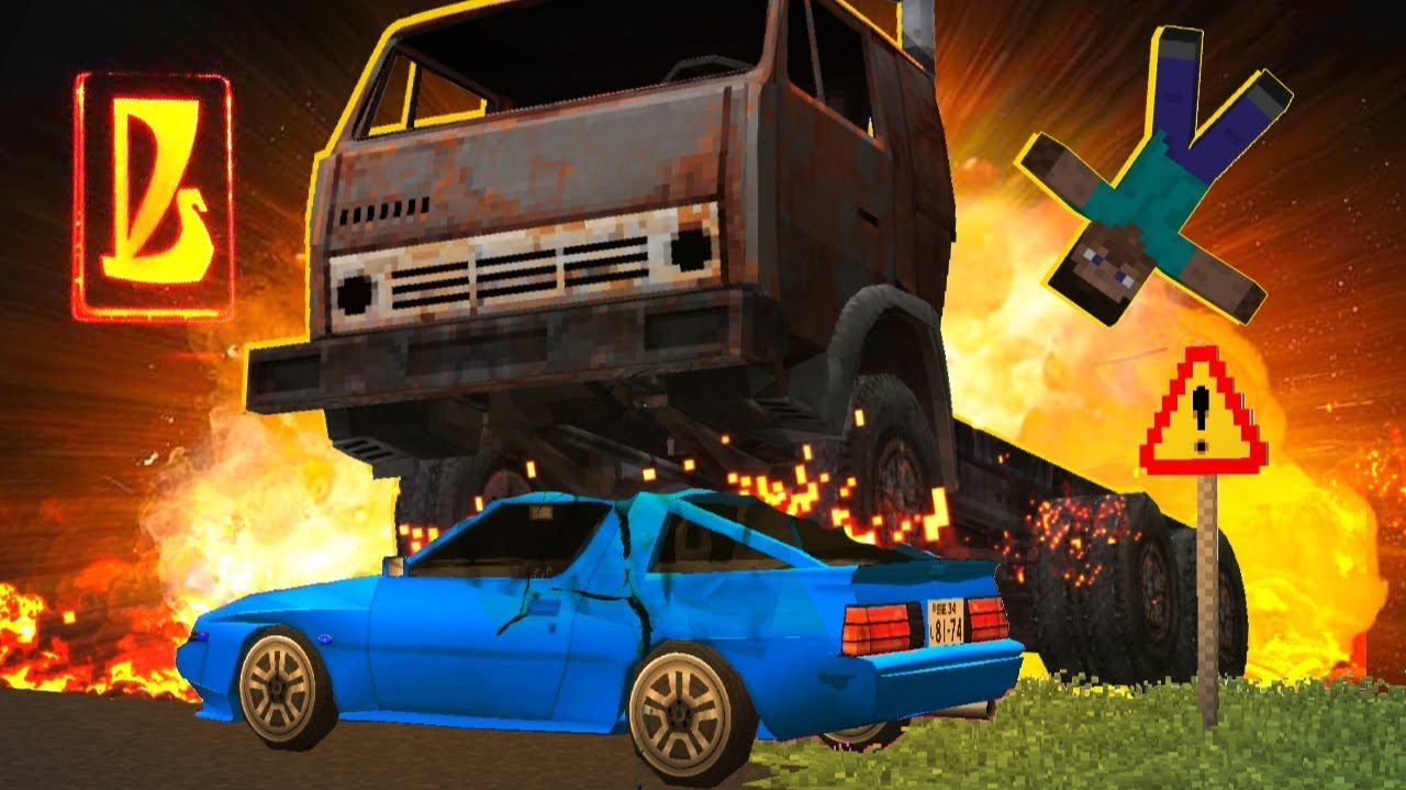 КАМАЗ УНИЧТОЖАЕТ МАЖОРСКИЕ ТАЧКИ - месть Димона ｜ Восстановление жигулей в Майнкрафте #20 смотреть онлайн