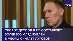Оборот дропов в РФ составляет более 500 млрд рублей  в месяц, считает Луговой