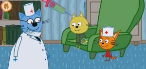 Три Кота Мультфильм Прививка для котика.