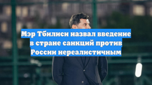 Мэр Тбилиси назвал введение в стране санкций против России нереалистичным