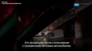 В Орле перевернулась полицейская Газель