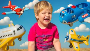 ✈️ Самолёты для детей — учимся и играем с игрушечными самолётами