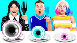 Творческий челлендж с блинчиками с Уэнсдей Аддамс | Смешные ситуации