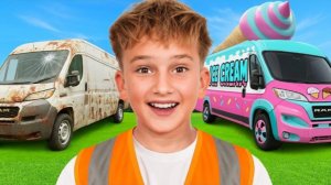 Построил секретный фургончик с мороженым