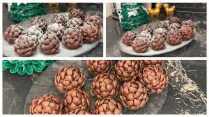 Новогодний десерт Шишки