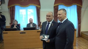 (Рыбинск-40) ВРУЧЕНИЕ ПОЧЁТНОГО ЗНАКА АЛЕКСЕЯ МЕЛЬГУНОВА