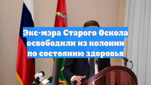 Экс-мэра Старого Оскола освободили из колонии по состоянию здоровья