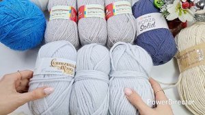 Посылка от Натальи// Пряжа на пледы// Много моточков