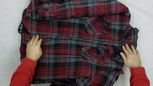 40728 Рубашки мужские фланель на мех подкладе, 11пак, camicie flanele imbotito 1/2, секонд (extra) о