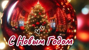 Поздравление с Новым годом 2026 | Красивая видео открытка со стихами