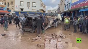 أضرار هائلة جراء فيضانات في آسفي بالمغرب جرفت المنازل والمتاجر