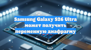 Samsung Galaxy S26 Ultra может получить переменную диафрагму