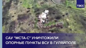 САУ "Мста-С" уничтожили опорные пункты ВСУ в Гуляйполе