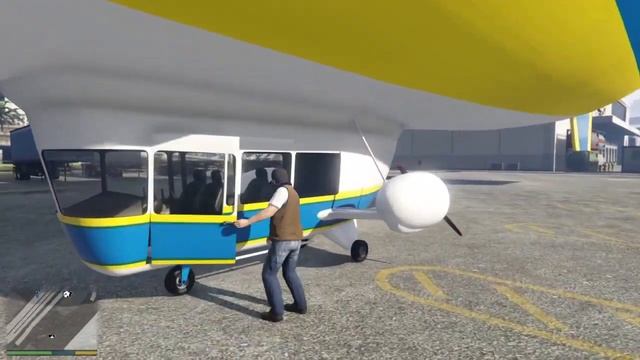 the airship in G T A