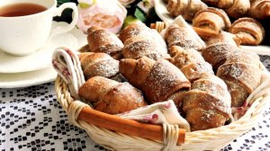 Творожные рогалики на шоколадно-сливочном масле