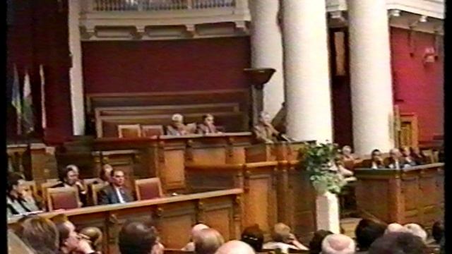 10 съезд РГО А А Собчак. Приветственное слово 10 съезду РГО. Таврический дворец 1995 г.