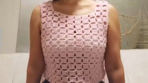 Узор крючком для топа или кофточки
