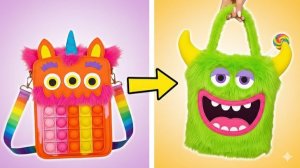 🎒 День творчества ✨ Поп-ит сумочка, монстр-рюкзак и милые брелоки!