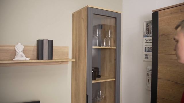 Шкаф-витрина с ящиками Астория