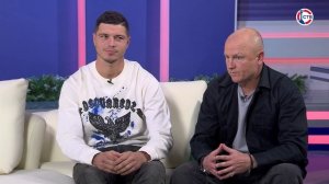 Главный тренер С.Гудзикевич и капитан команды Р.Османов в программе "Доброе утро, Севастополь"!