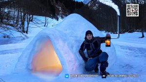 Выжить в ледяной ночи. Постройка иглу в одиночку - Ночевка в дикой природе