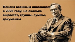 Пенсия военным инвалидам в 2026 году: размеры по группам, надбавки и льготы