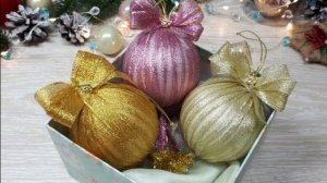 Шар на елку своими руками - легко и просто!