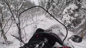 Самая экстремальная поездка на ПРОКЛЯТУЮ ЯМУ | Пробивался на снегоходе через болота и лес