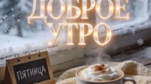 Самые красивые пожелания с добрым утром пятницы! ❄️ Нежная музыкальная открытка для души