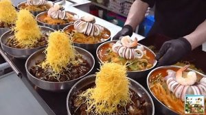 Удивительный Приготовление ЛАПШИ 🍜 Джаджангмен | Amazing! Cooking NOODLES JAJANGMYEON (Jampong)