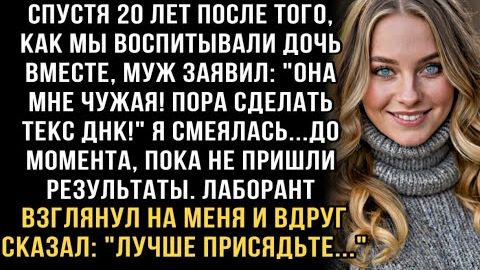Я ПЛАКАЛ, ЧИТАЯ ЭТО! ЧЕРЕЗ 20 ЛЕТ МУЖ: "ТРЕБУЮ ТЕСТ ДНК!" ЛАБОРАНТ: "ПРИСЯДЬТЕ..." И Я ОБОМЛЕЛА! смотреть онлайн