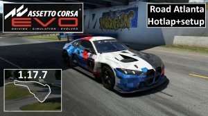 Assetto Corsa EVO. Road Atlanta (1.17.796). Hotlap+setup. BMW M4 GT3. 2025.12.18 - 11.55.12.01