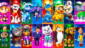 Мультики для Детей Щенячий Патруль Tiles Hop - СКАЙ, МАРШАЛЛ, ГОНЩИК, РОККИ