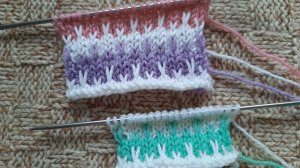 Красивый трехцветный узор.