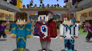 Майнкрафт, но я пранканул людей на сервере со скинами популярных ютуберов