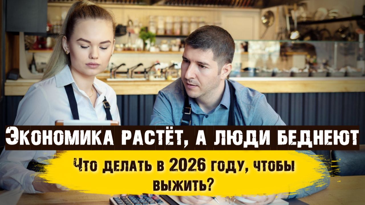 Экономика растёт, а люди беднеют. Что делать в 2026 году, чтобы выжить? смотреть онлайн