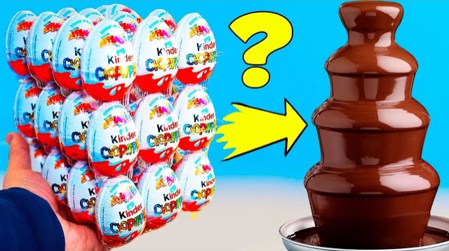 ℹ️ МОЖНО ЛИ СДЕЛАТЬ ШОКОЛАДНЫЙ ФОНТАН ИЗ 35 КИНДЕР СЮРПРИЗОВ! ЛП смотреть онлайн