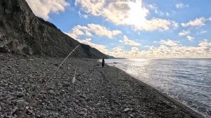 18.12. 25.Анапа.Рыбалка на пляже Чингари. 
.