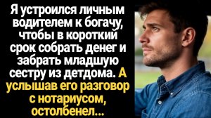 ИСТОРИИ ИЗ ЖИЗНИ/Устроился личным водителем к богачу, чтобы накопить денег и забрать сестру из детдо