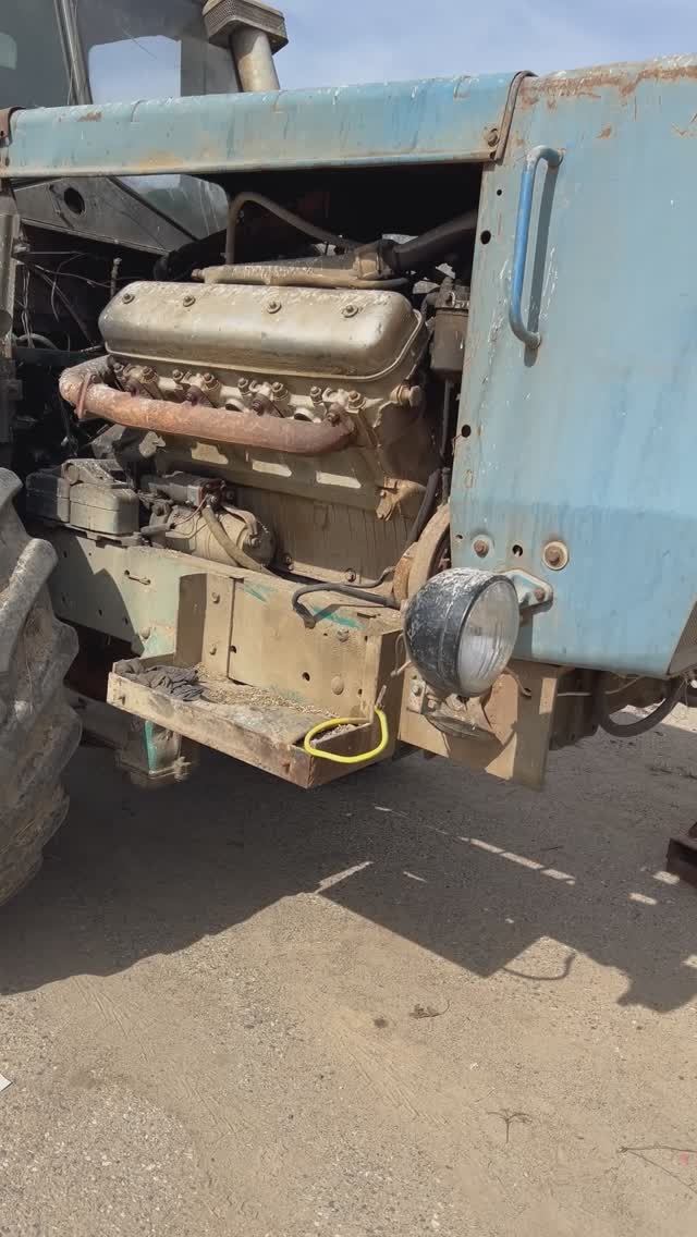 Очередной трактор Т 150 к с двигателем ЯМЗ 238 пришёл на ремонт смотреть онлайн