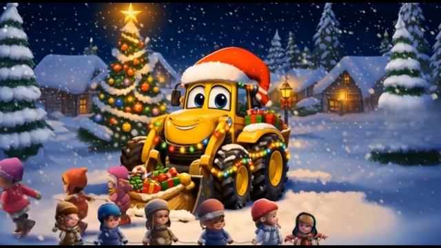 МАЛЫШКОВЫЕ ПЕСЕНКИ ПРО ТРАКТОРА! НОВОГОДНЕЕ НАСТРОЕНИЕ! ЖЕЛТЫЙ ТРАКТОР!