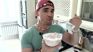 Рецепт для похудения и энергии! Творожный десерт с протеином и хлопьями.