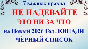 Что нельзя надевать Новый год 2026 Лошади. 7 важных правил, в чем встречать Наступающий Год Лошади.