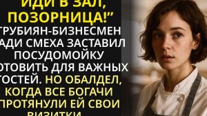 Иди в зал, позорница - рявкнул владелец кафе, и обомлел, когда все богачи зааплодировали посудомойке
