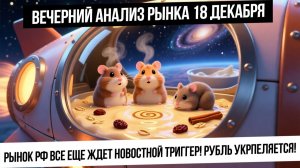 Вечерний анализ рынка 18 декабря. Каша в рынке, ждем новостей! Рубль, газ, нефть, металлы!