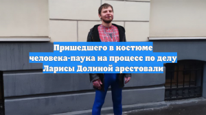 Пришедшего в костюме человека-паука на процесс по делу Ларисы Долиной арестовали