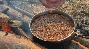 Вело ПВД на Ладогу. День 2. Бушкрафт днёвка с гречей и салом